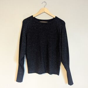 Express Sparkly Black Sweater